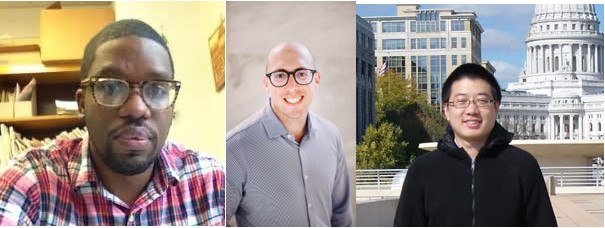 Congrats to our three newly tenured Associate Professors: Nicholas Kerr, Drew Rosenberg, and Sebastian Wang