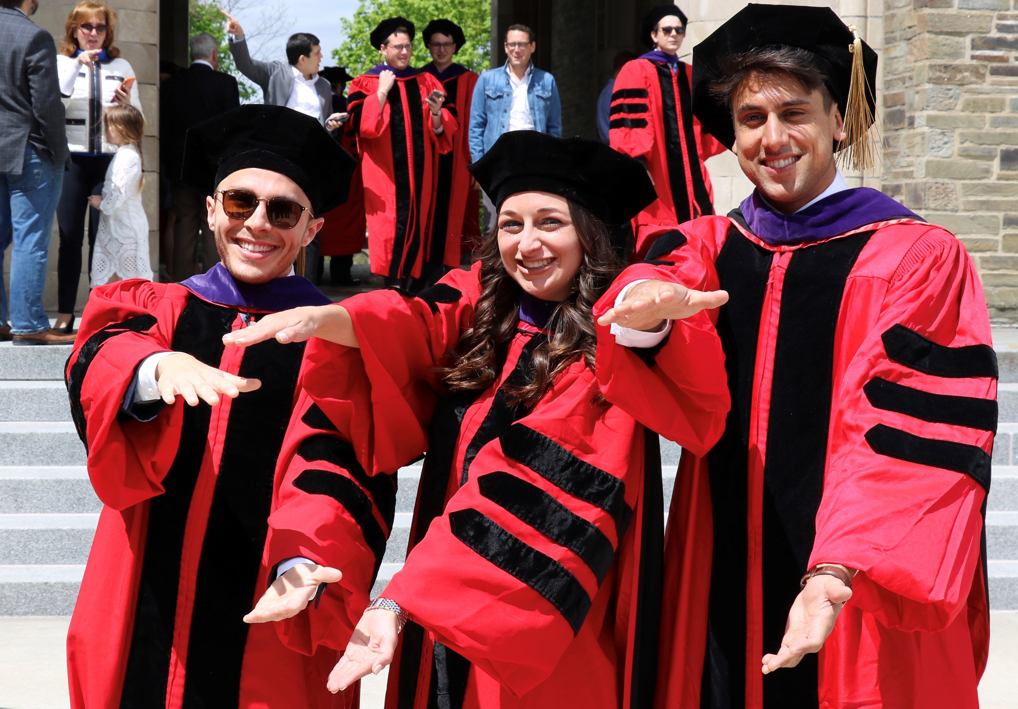 Congrats to Matt Masaro (’14), Patricia Garcia-Linares (’16), and Dillon Kellerman (’16), on their graduation from Cornell University School of Law! Go Gators!